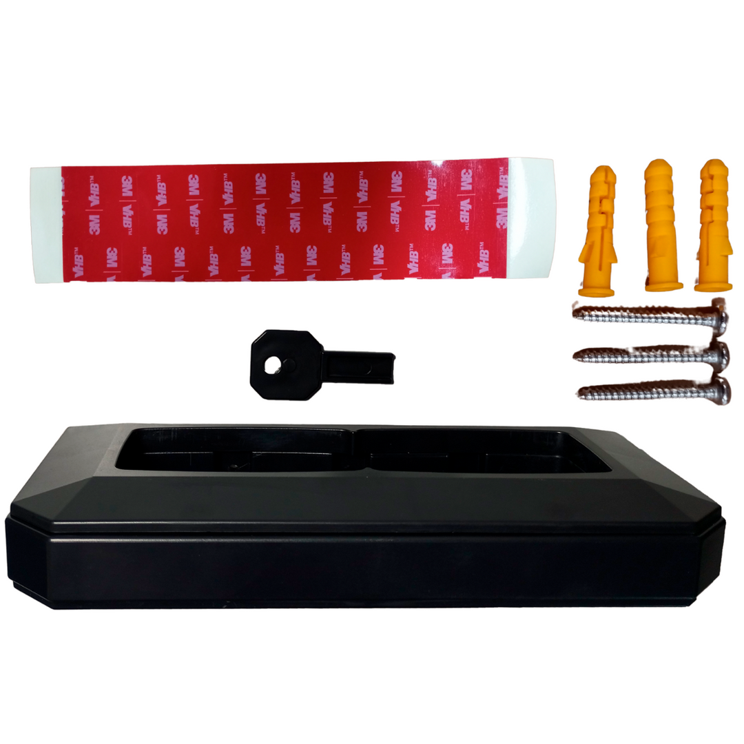 Fusion Essence Dispenser Holder with 3M adhesive for hotels.