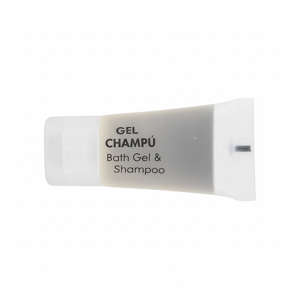 Gel and shampoo tube for hotels