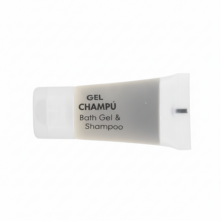 Gel and shampoo tube for hotels