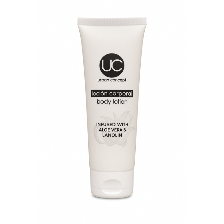 Urban Concept body lotion tube 30 ml for hotels.