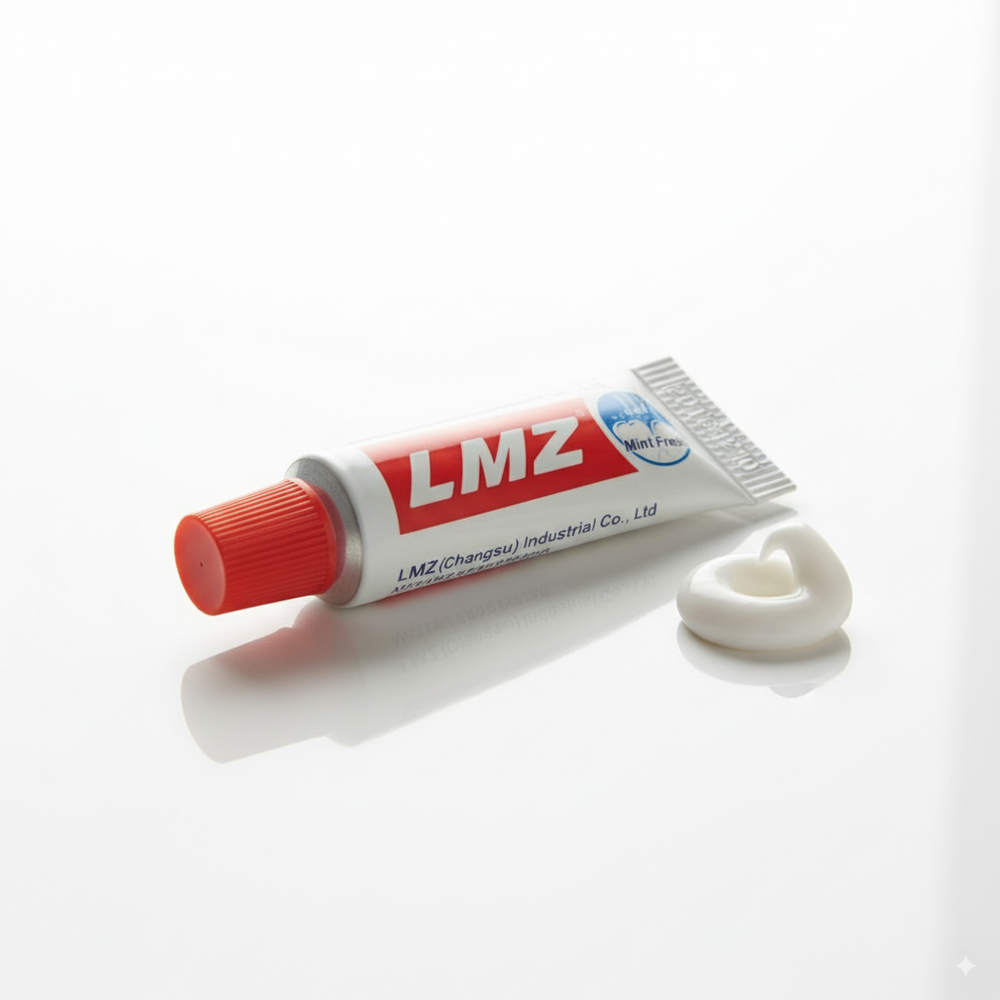 Individual toothpaste tube for hotels and collectivities.