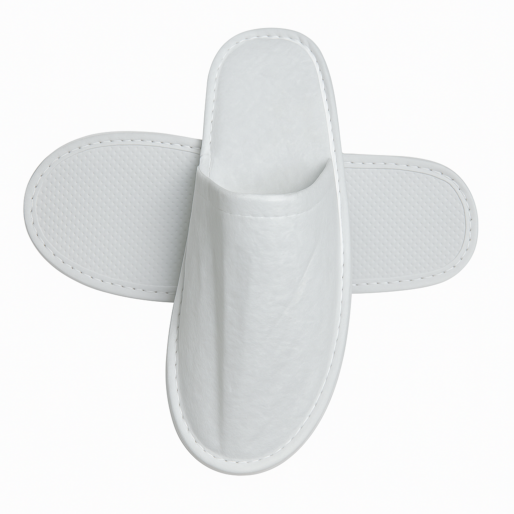 Biodegradable white bamboo hotel slippers wholesale