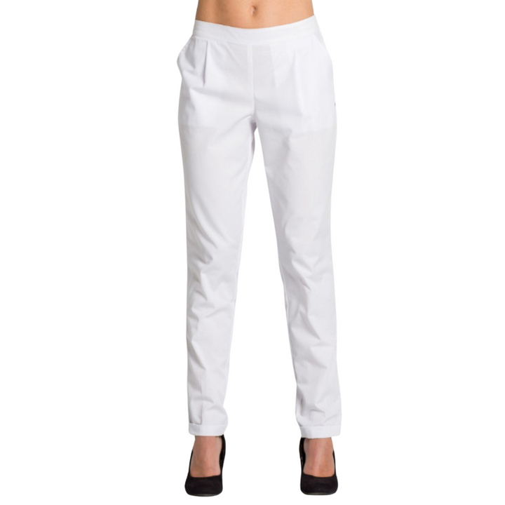 Women's Trousers White Hem - Pink Ant SL