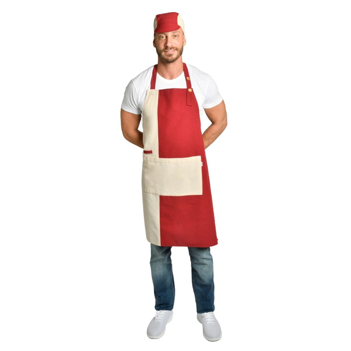 Maroon Canvas Apron