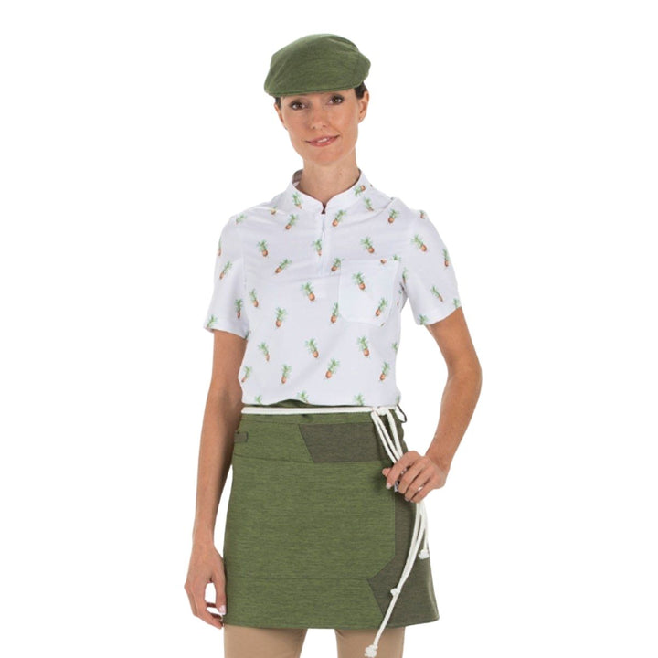 Bicolor Green Short Apron - Pink Ant SL