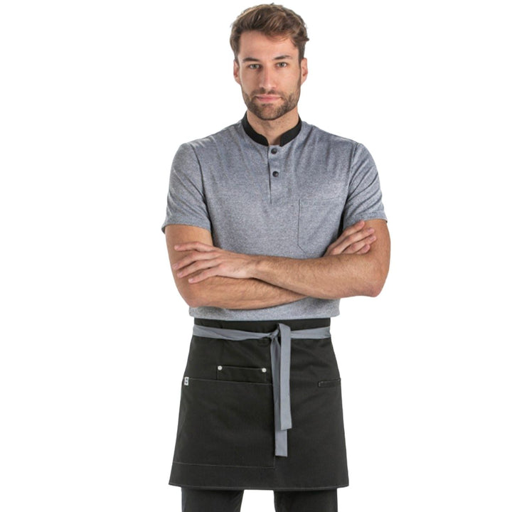 Apron Short Black Pockets - Pink Ant SL