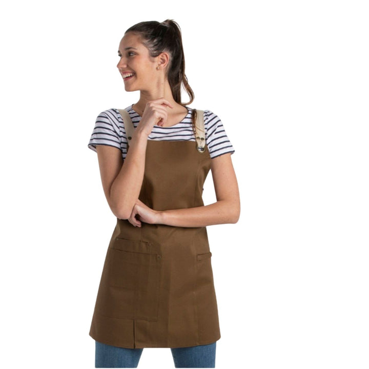 Apron Dungarees Girl Brown Pockets - Pink Ant SL