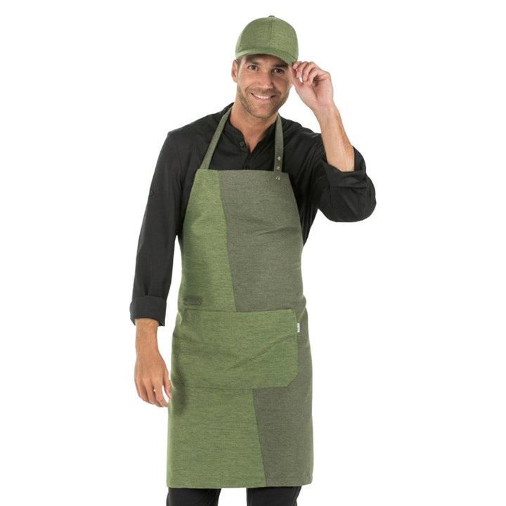 Bib Apron Bicolor Green - Pink Ant SL