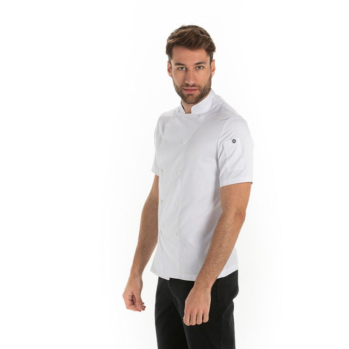 Short Sleeve White Chef Jacket