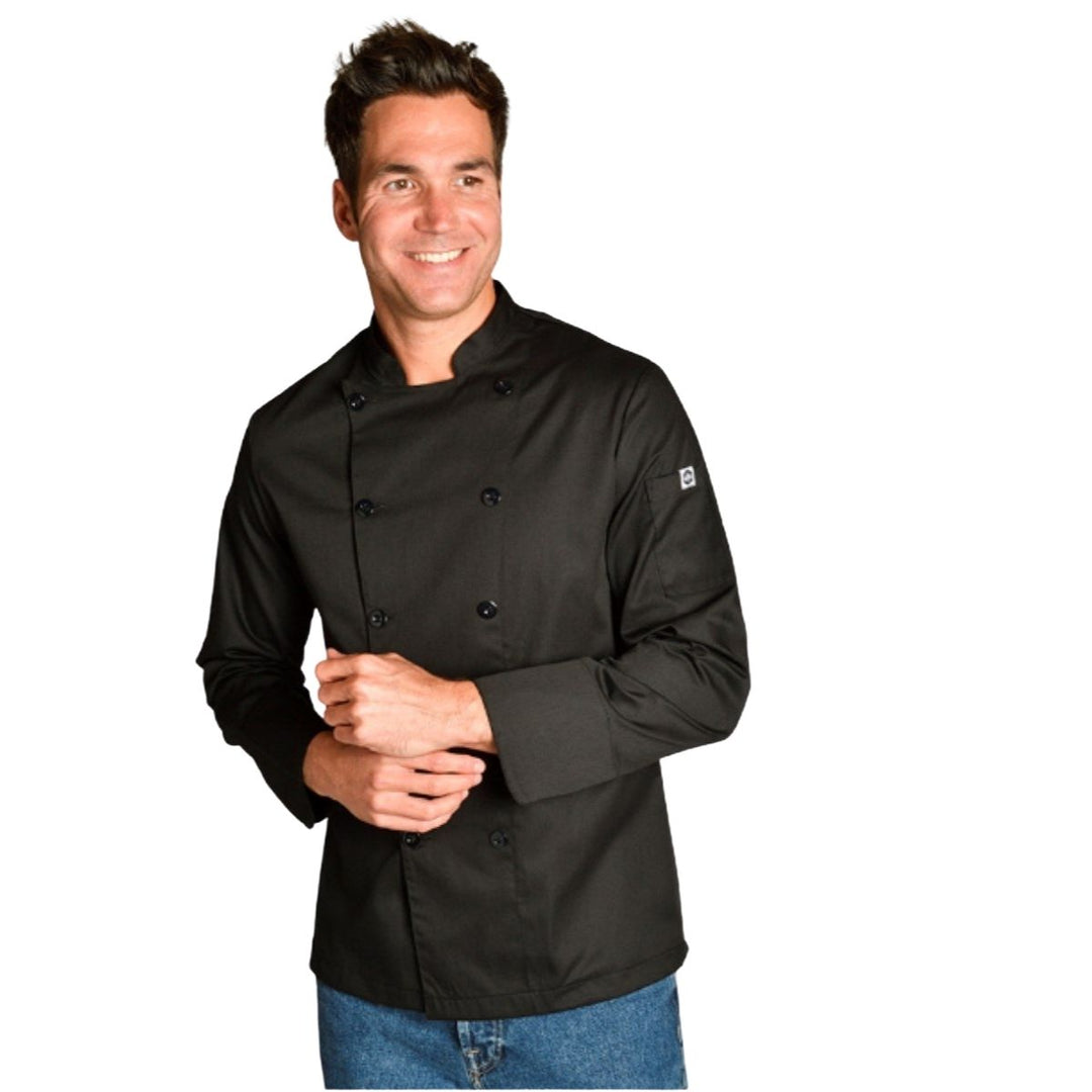 Men's Black Kitchen Jacket - Pink Ant SL