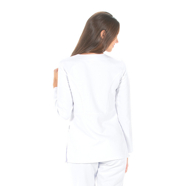 Women's White Long Sleeve Jacket