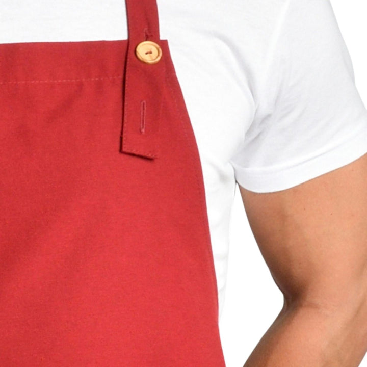 Maroon Canvas Apron