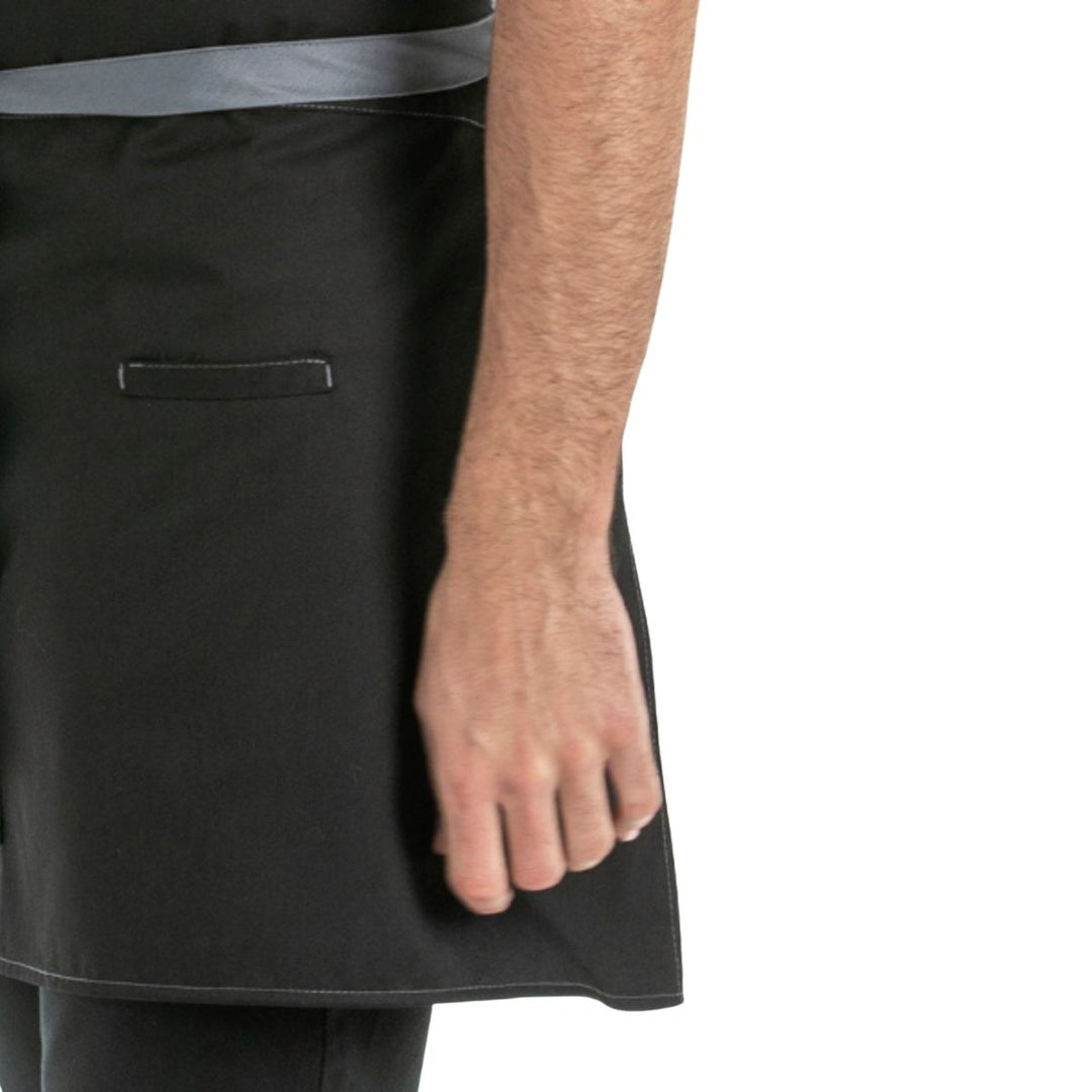 Apron Short Black Pockets - Pink Ant SL