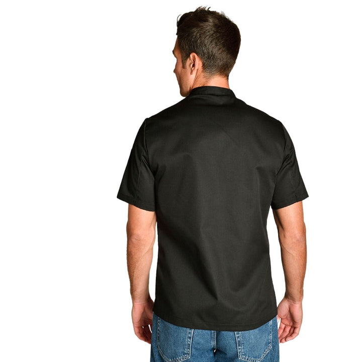 Black Short-Sleeve Chef Jacket