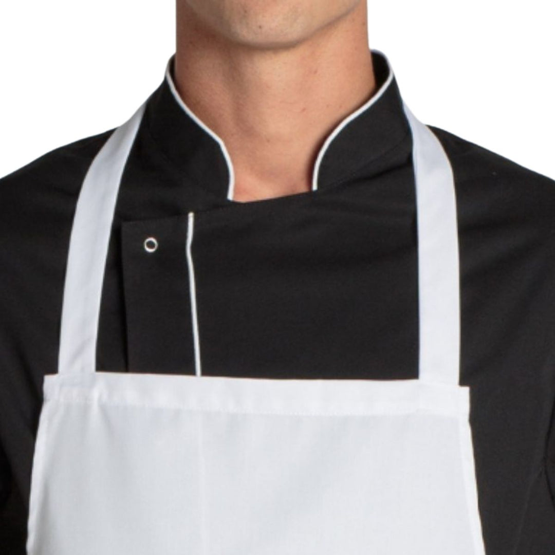 White Bib Apron - Pink Ant SL