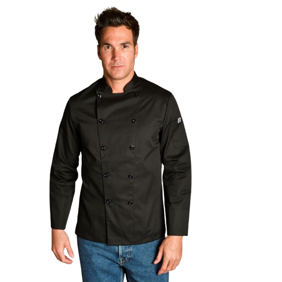 Men's Black Kitchen Jacket - Pink Ant SL