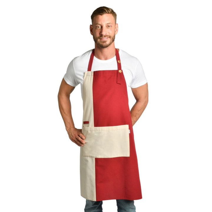 Maroon Canvas Apron