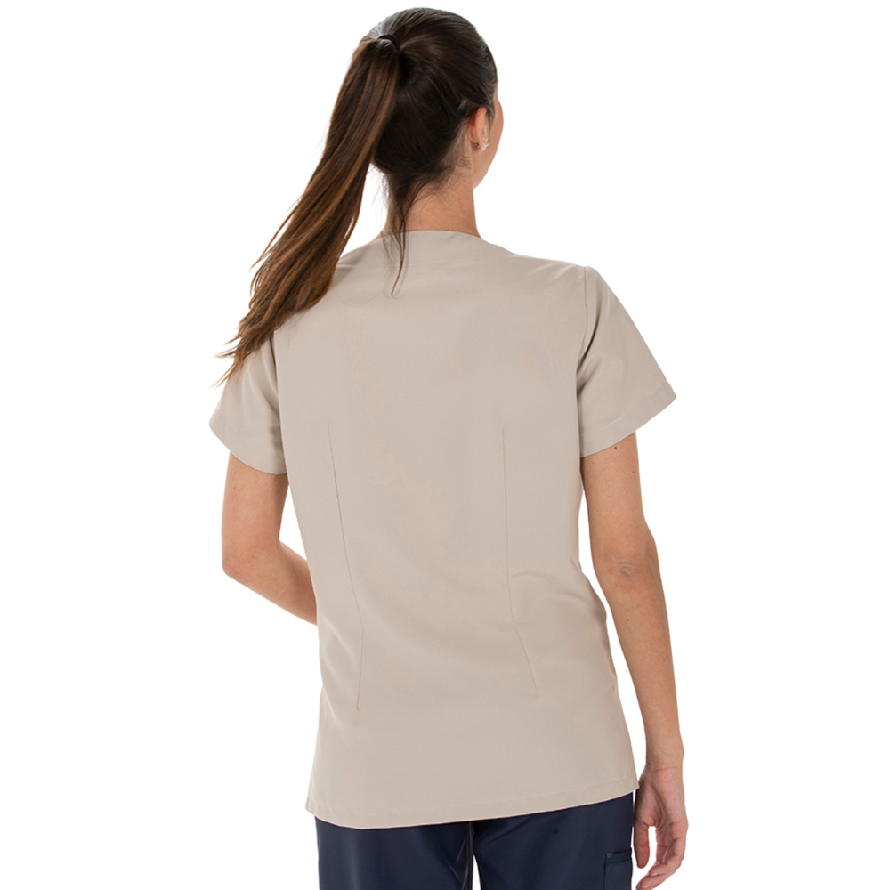 Professional beige microfiber luxury spa uniform