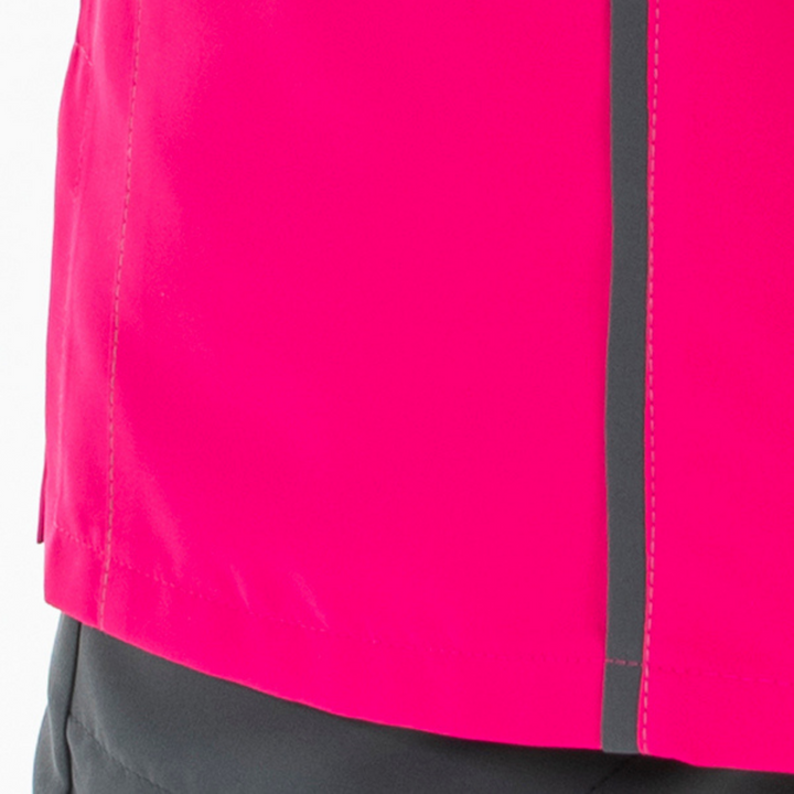Women's fuchsia jacket, ideal for spa uniforms.