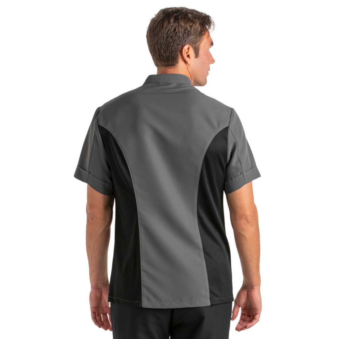 Original grey chef jacket with breathable mesh on the sides
