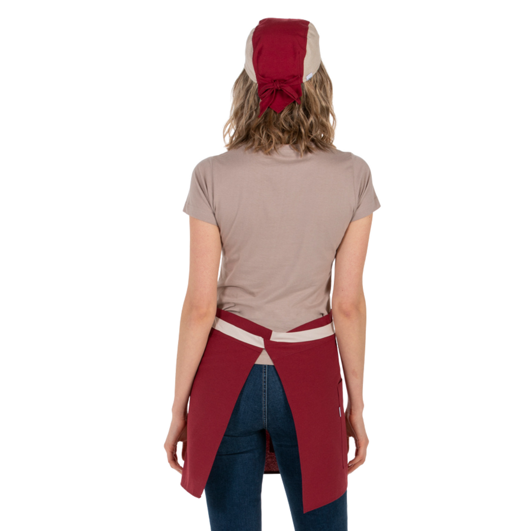 Burgundy Short Canvas Apron