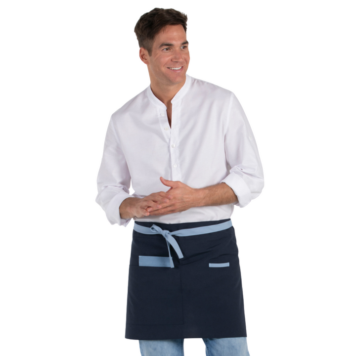 Navy Blue Canvas Short Apron