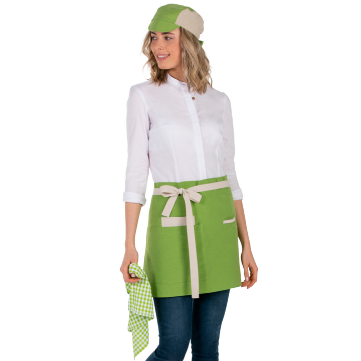 Green Canvas Short Apron