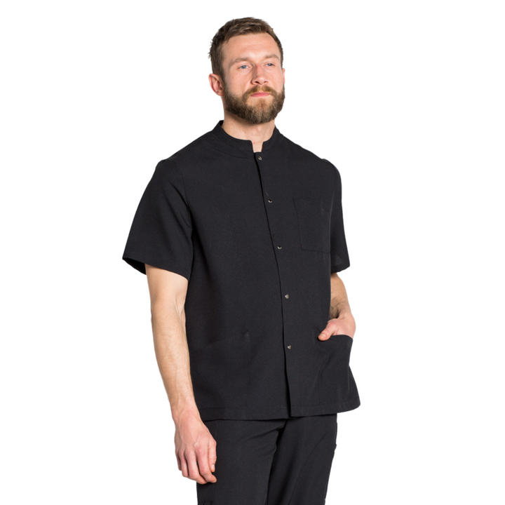 Black Unisex Short Sleeve Tirilla Jacket