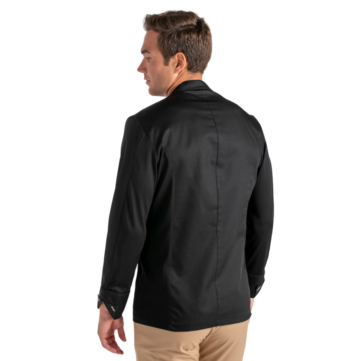 Black Hospitality Jacket Wooden Button