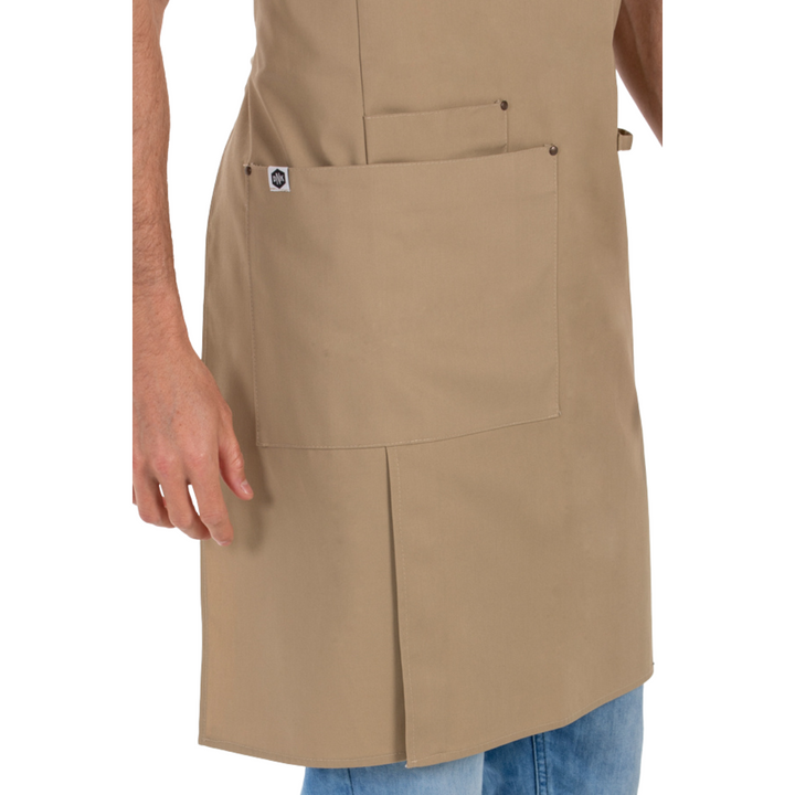 Beige Bib Apron