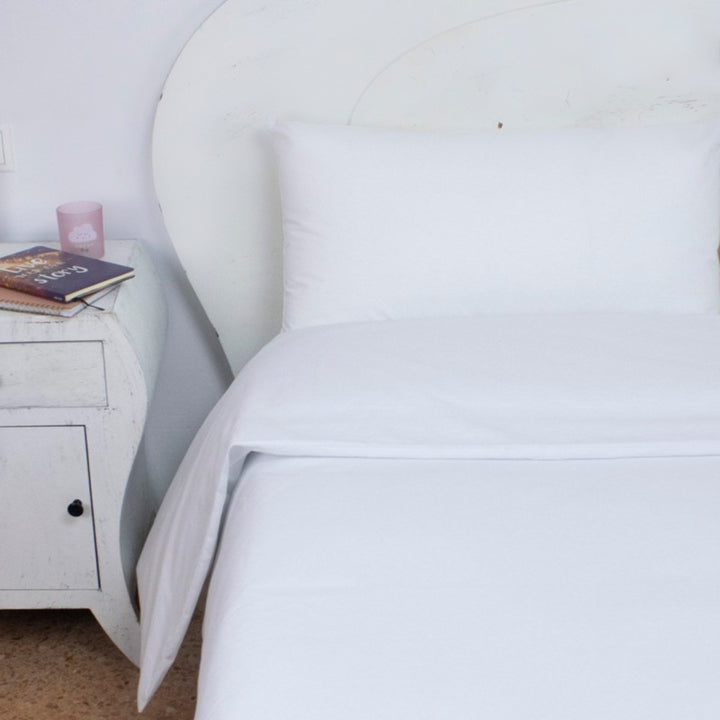 Cotton/Poly duvet cover 144 thread count white Comfort for hotels