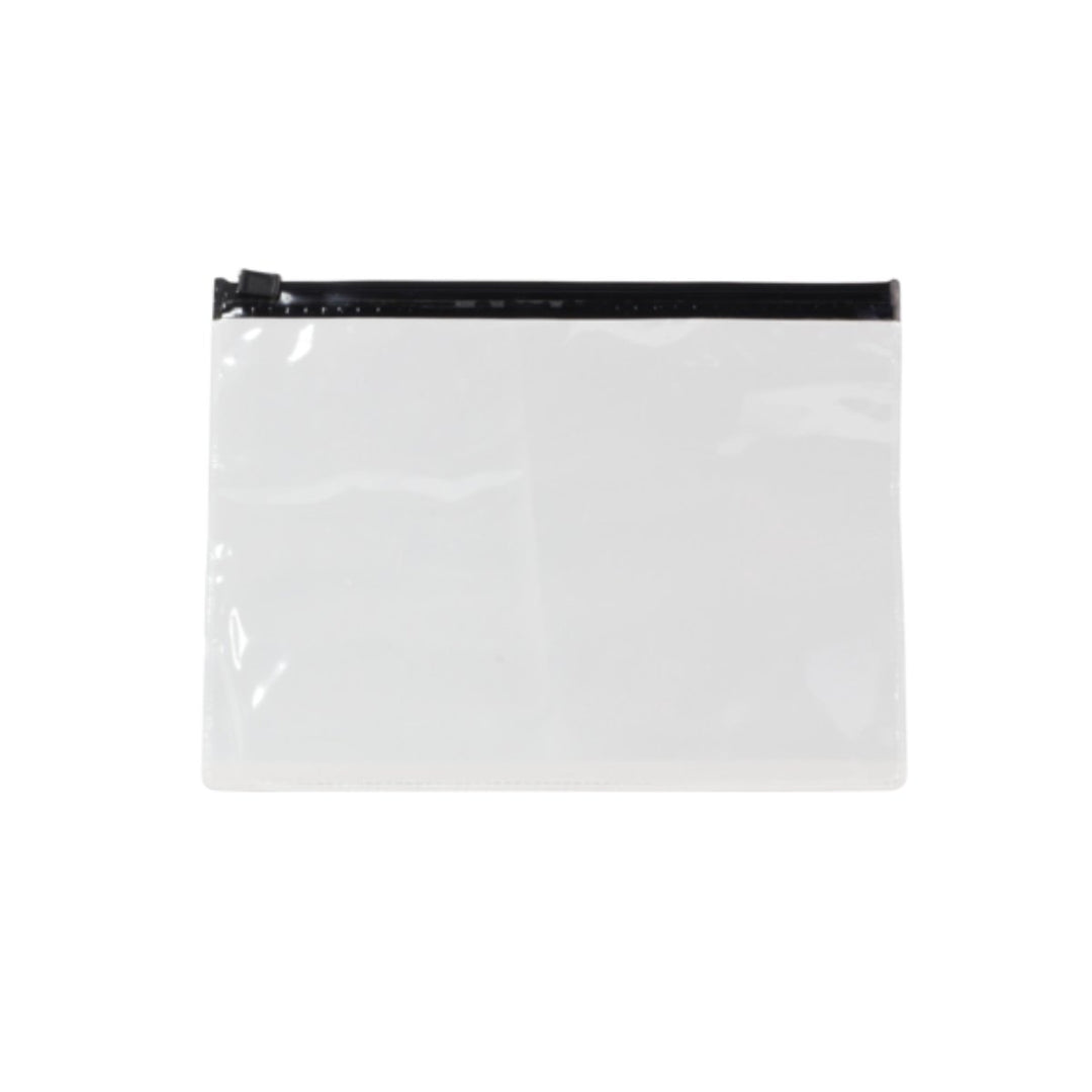 Transparent Black Clipped Toilet Bag - Pink Ant SL