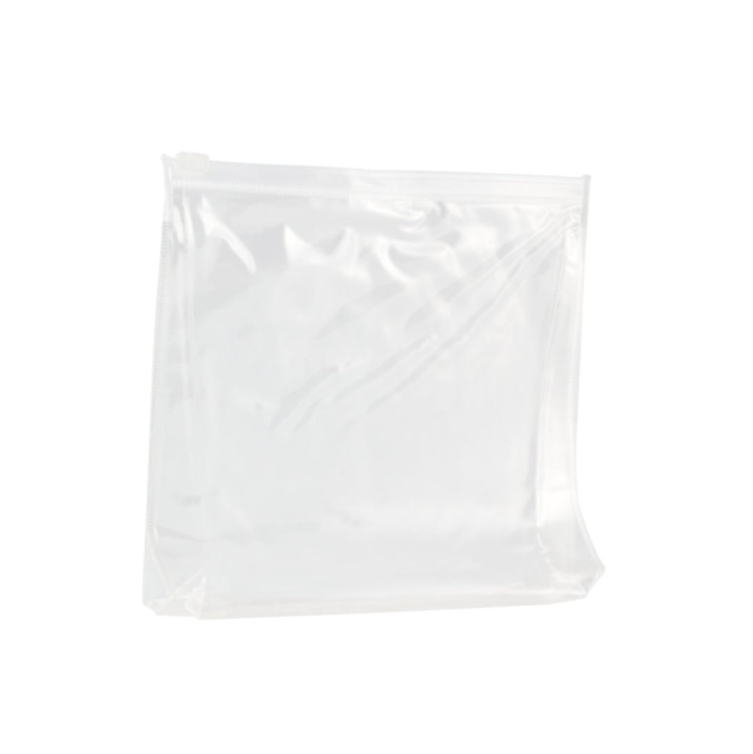 Transparent Vertical Clipped Toilet Bag - Pink Ant SL