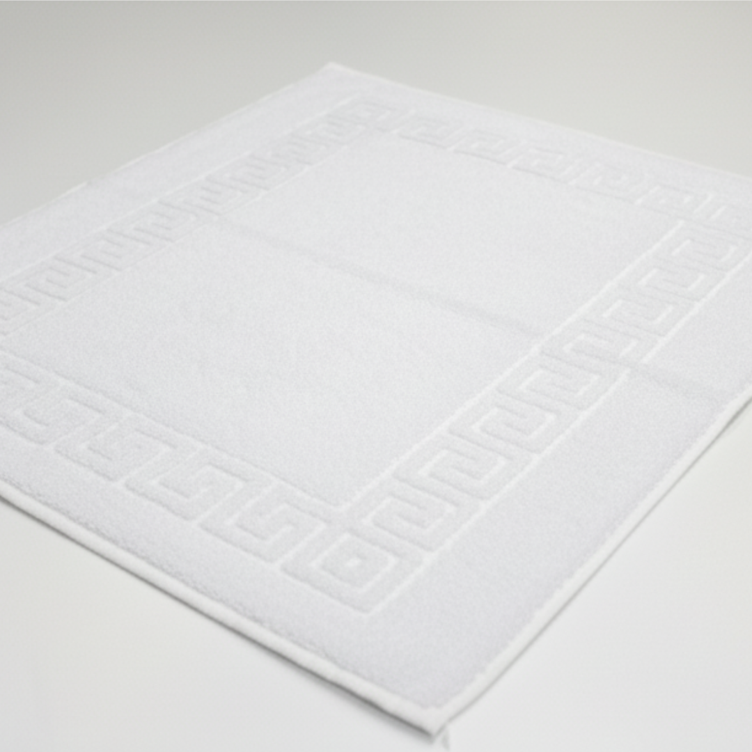 Greca Basic tapis de bain blanc pour hôtels