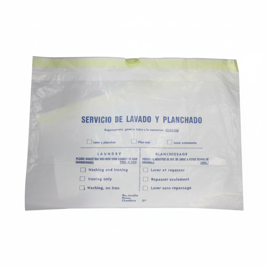 Sac à linge sans fermeture éclair, idéal pour les hôtels.