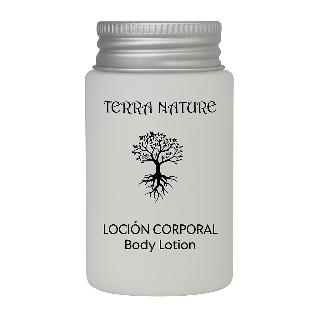 Bouteille de lotion corporelle Terra 30 ml pour les hôtels.