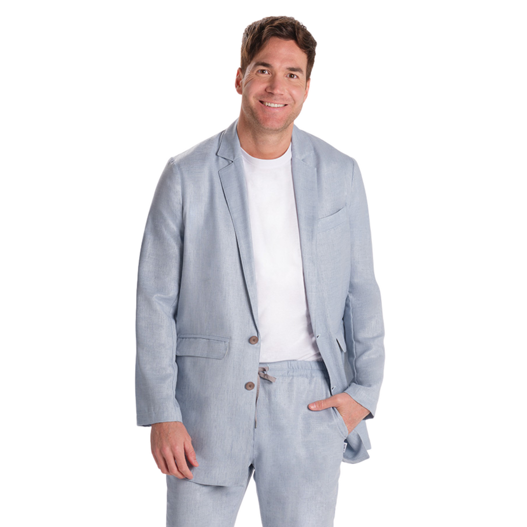 Veste de blazer bleu clair pour les uniformes de réception d'hôtel