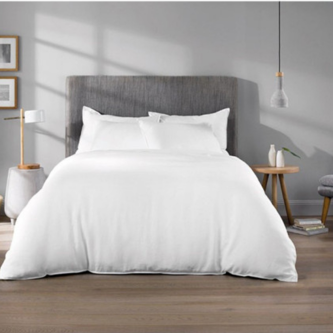 Enveloppe de couette Alg./Pol. 144 fils blanc pour hôtel