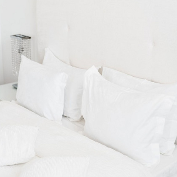 Linge de lit professionnel - 144 fils au pouce carré Taies d'oreiller confortables