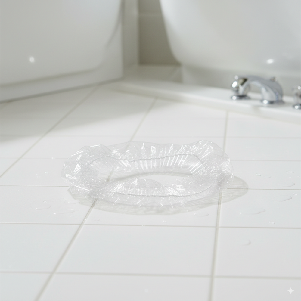 Vente en gros de bonnets de bain, idéaux pour les hôtels et les spas.