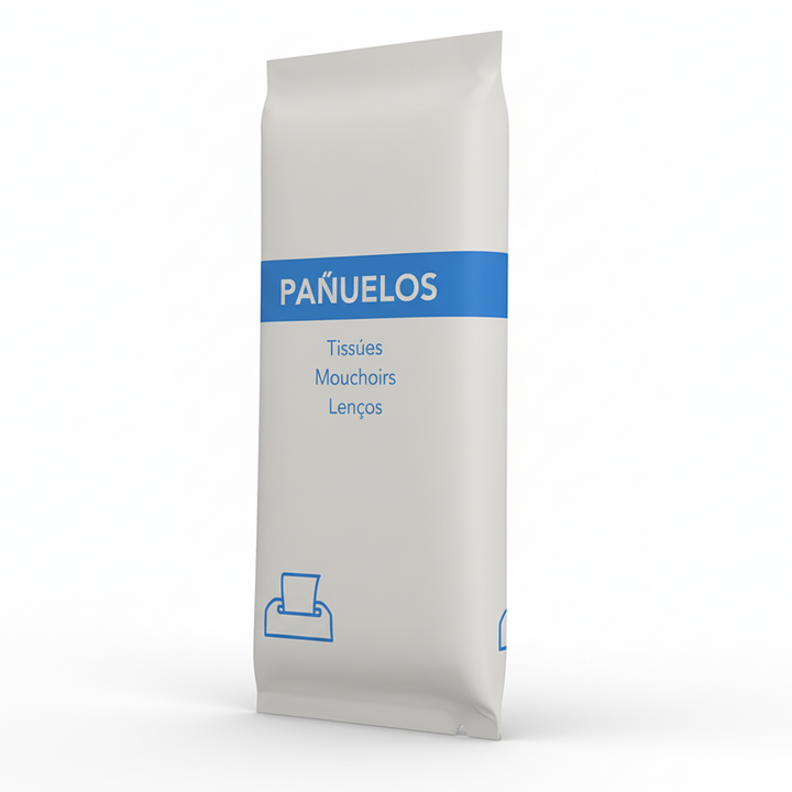 Mouchoirs en papier dans un emballage durable en papier pierre en gros.