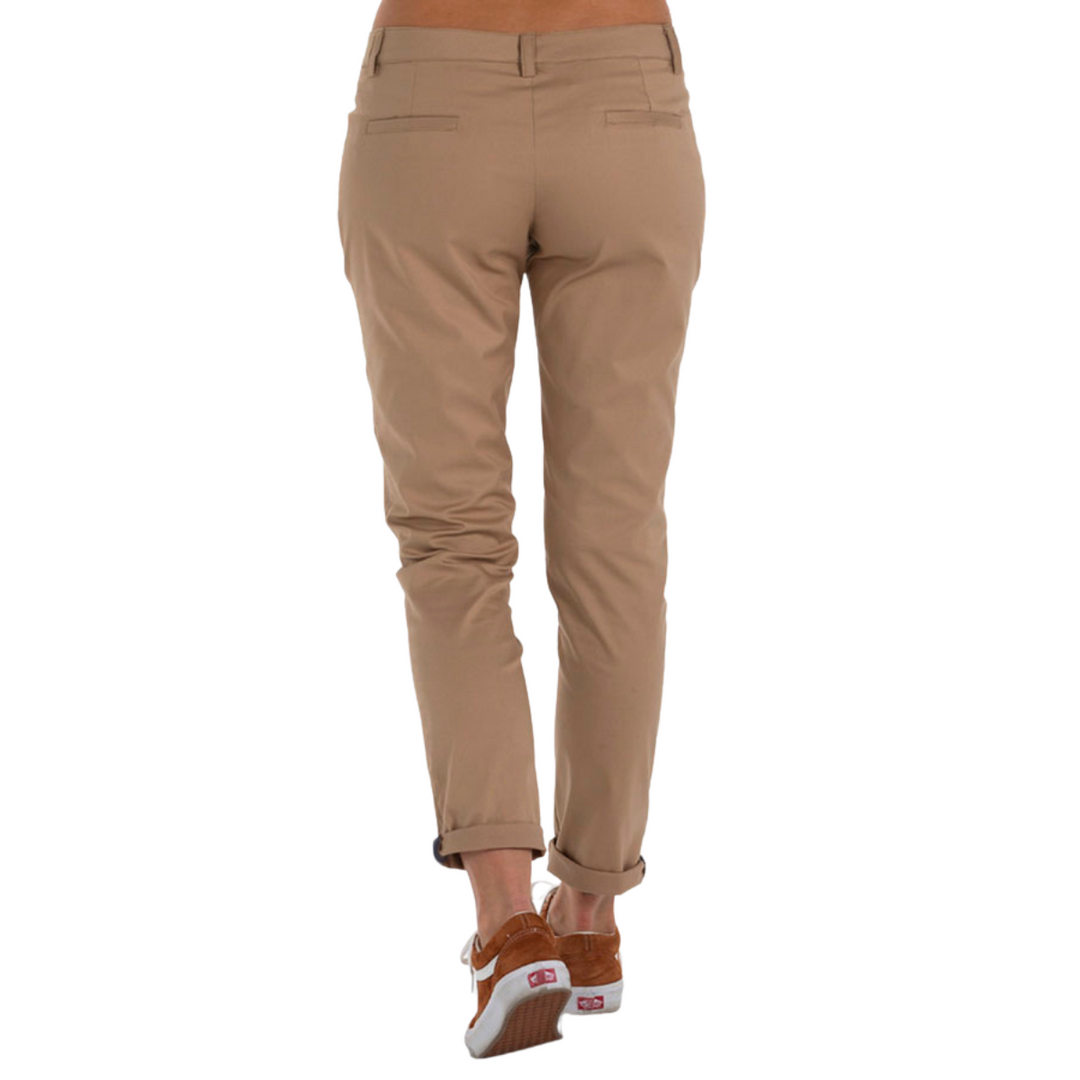Pantalon de serveur élégant de style chino beige pour le secteur de l'hôtellerie et de la restauration