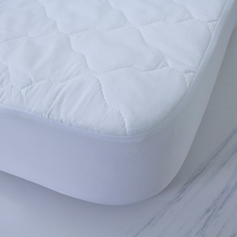 Protège-matelas matelassé Tissu - Tissu blanc pour hôtels