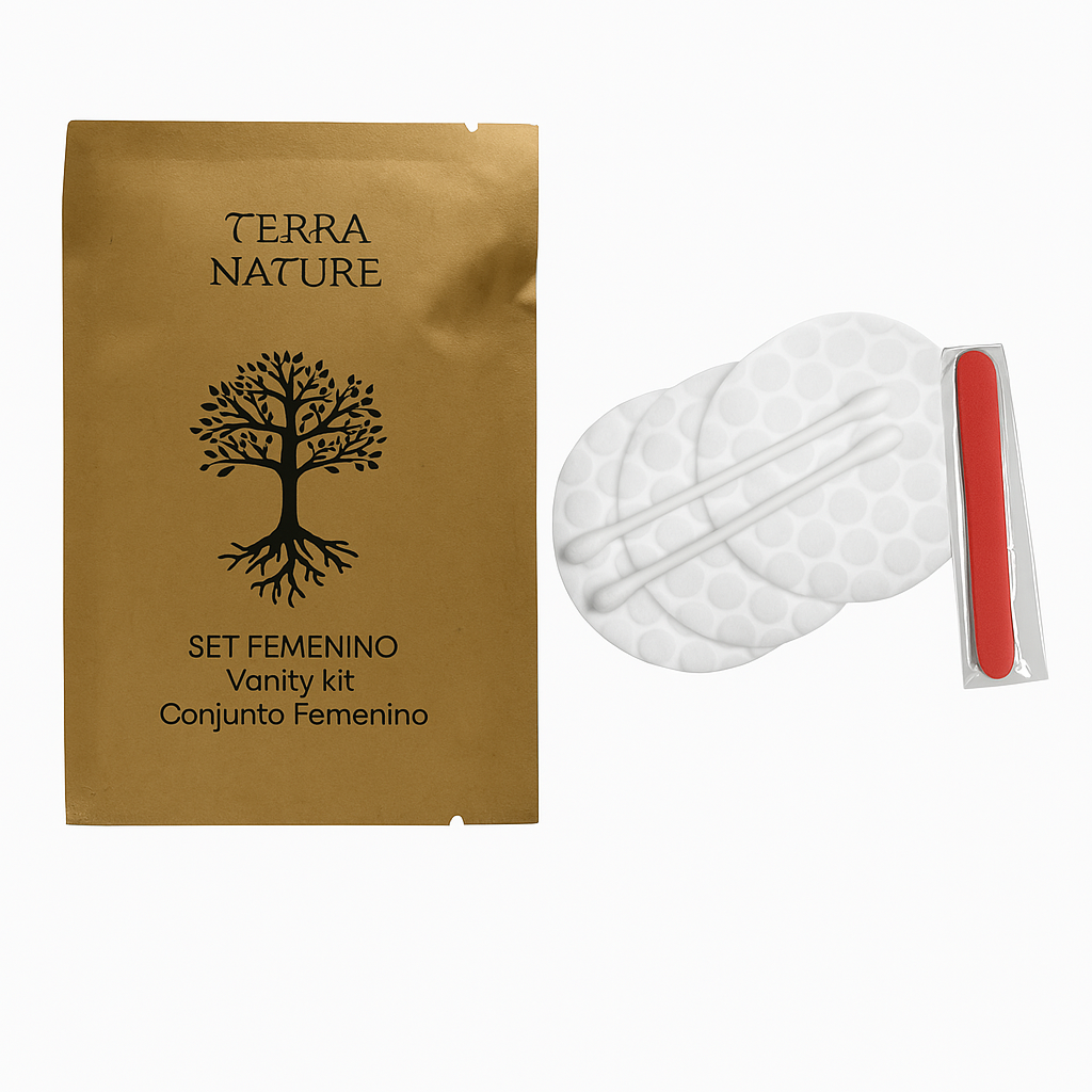 Terra women's set Terra women's hotel kit with discs, sticks and file