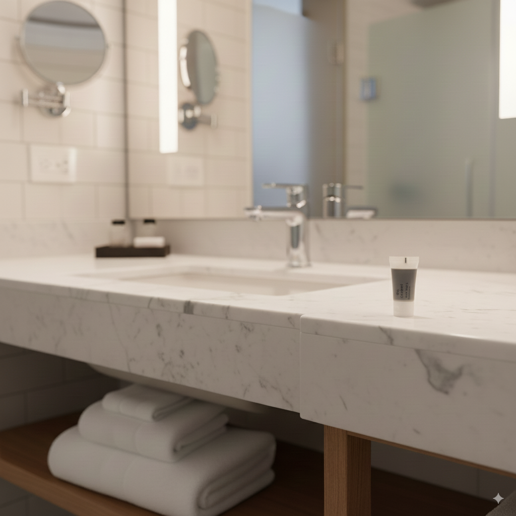 Gel et shampoing en tube de 20 ml, idéal pour tous les types d'hébergement touristique.