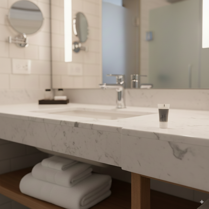 Gel et shampoing en tube de 20 ml, idéal pour tous les types d'hébergement touristique.