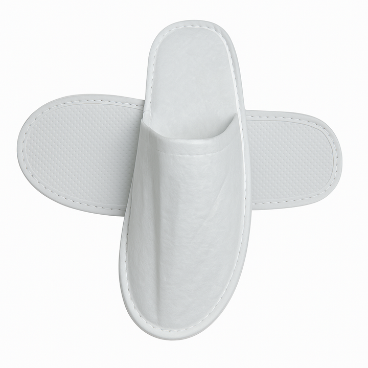 Chaussons d'hôtel en bambou blanc biodégradable en gros