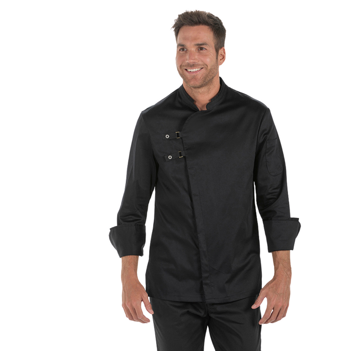 Veste Cuisinier Noire Boucles