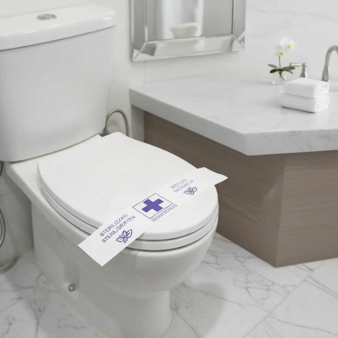 Guarnizioni per il bagno dell'hotel