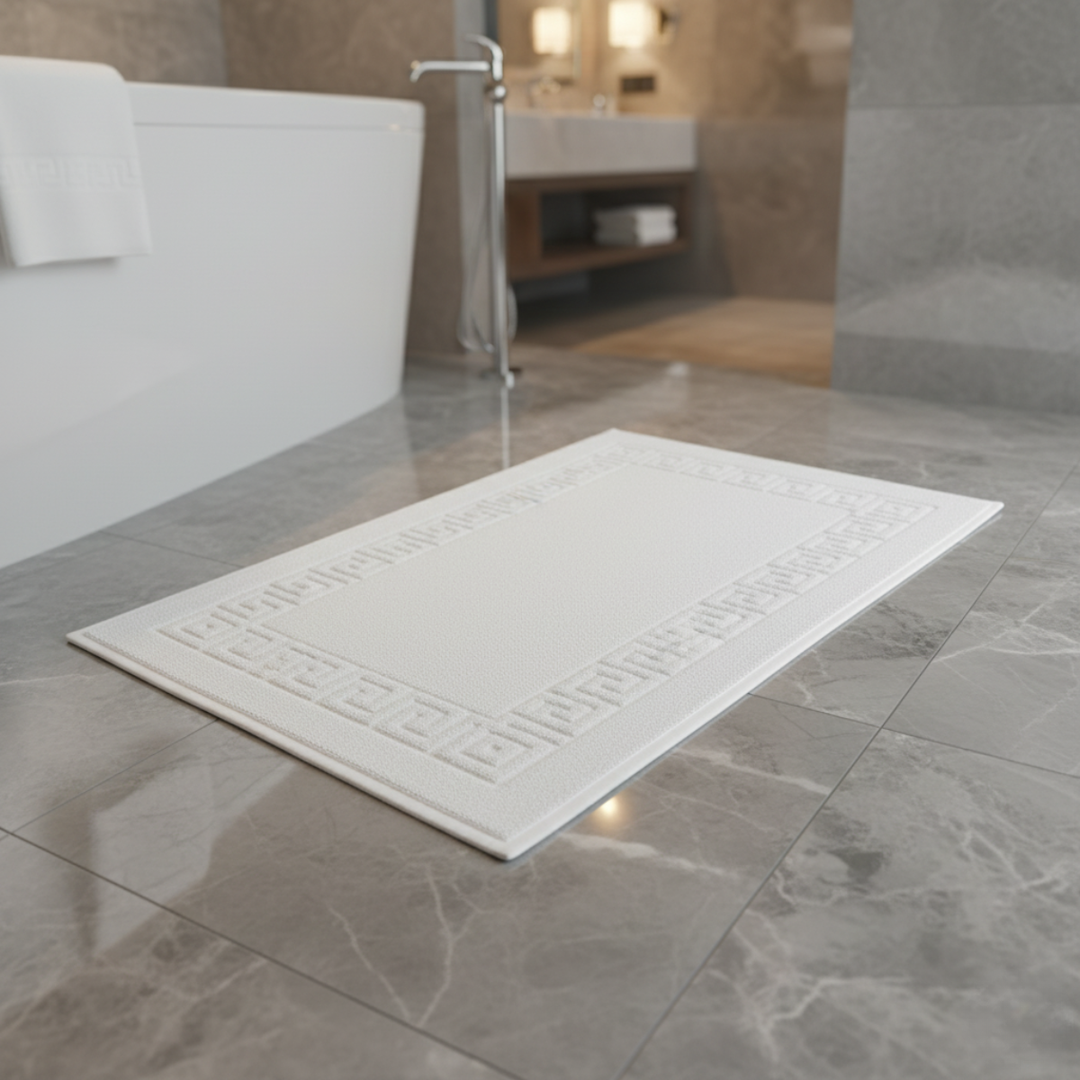 Tappeto hotel in cotone con disegno a traforo